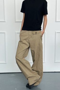 2025 New Wide-Leg Curved Knife Casual Pants for Men and Women - Straight-Leg Loose Fit, Trendy Unisex Fashion