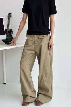 2025 New Wide-Leg Curved Knife Casual Pants for Men and Women - Straight-Leg Loose Fit, Trendy Unisex Fashion