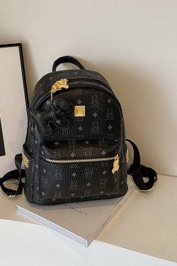 2025 New Women's Mini Backpack - Double Shoulder Design, Versatile Small Bag with Cute Maiduo Bear Print