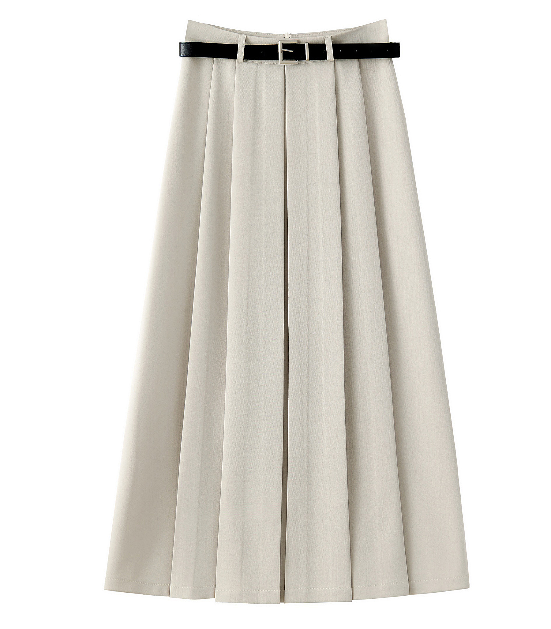 2025 Spring Apricot Pleated Midi Skirt for Women, High-End A-Line Design, Trendy Spring Fashion 2025 Spring Apricot Pleated Midi Skirt for Women, High-End A-Line Design, Trendy Spring Fashion