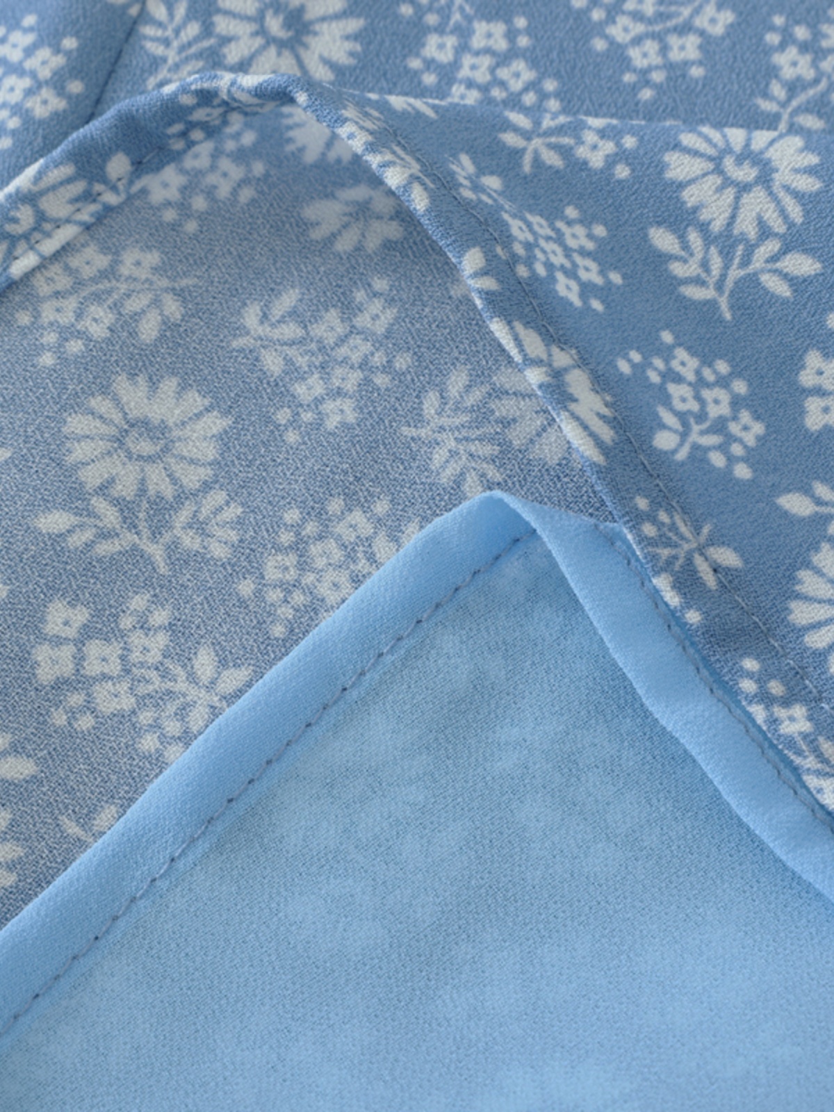 2025 Summer Blue Floral Dress for Petite Women - French-Style Vacation Short Dress 2025 Summer Blue Floral Dress for Petite Women - French-Style Vacation Short Dress