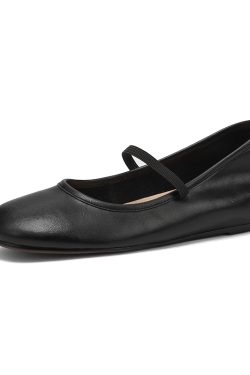 2025 Summer Genuine Leather Flat Hidden Height Mary Jane Shoes for Women in Silver - Stylish Shallow Mouth Size 41