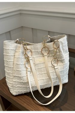 2025 Summer Minimalist High-End Large Handbag for Women - Versatile Shoulder Tote Bag with Spacious Capacity for Commuting