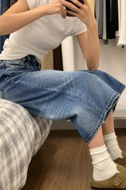 2025 Summer Plus Size American Retro Wide-Leg Jeans for Women - Loose Mid-Length Fashion Pants