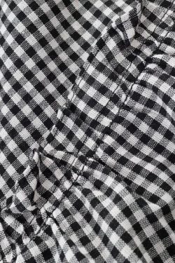 2025 Summer Ruffled Spliced Plaid Mid-Length Skirt with Elastic Waist for Women - Trendy Casual Fashion