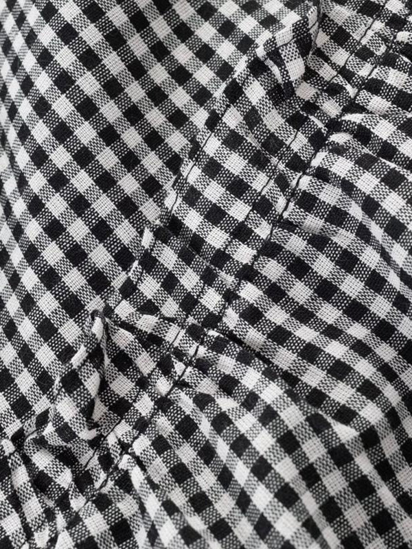 2025 Summer Ruffled Spliced Plaid Mid-Length Skirt with Elastic Waist for Women - Trendy Casual Fashion 2025 Summer Ruffled Spliced Plaid Mid-Length Skirt with Elastic Waist for Women - Trendy Casual Fashion