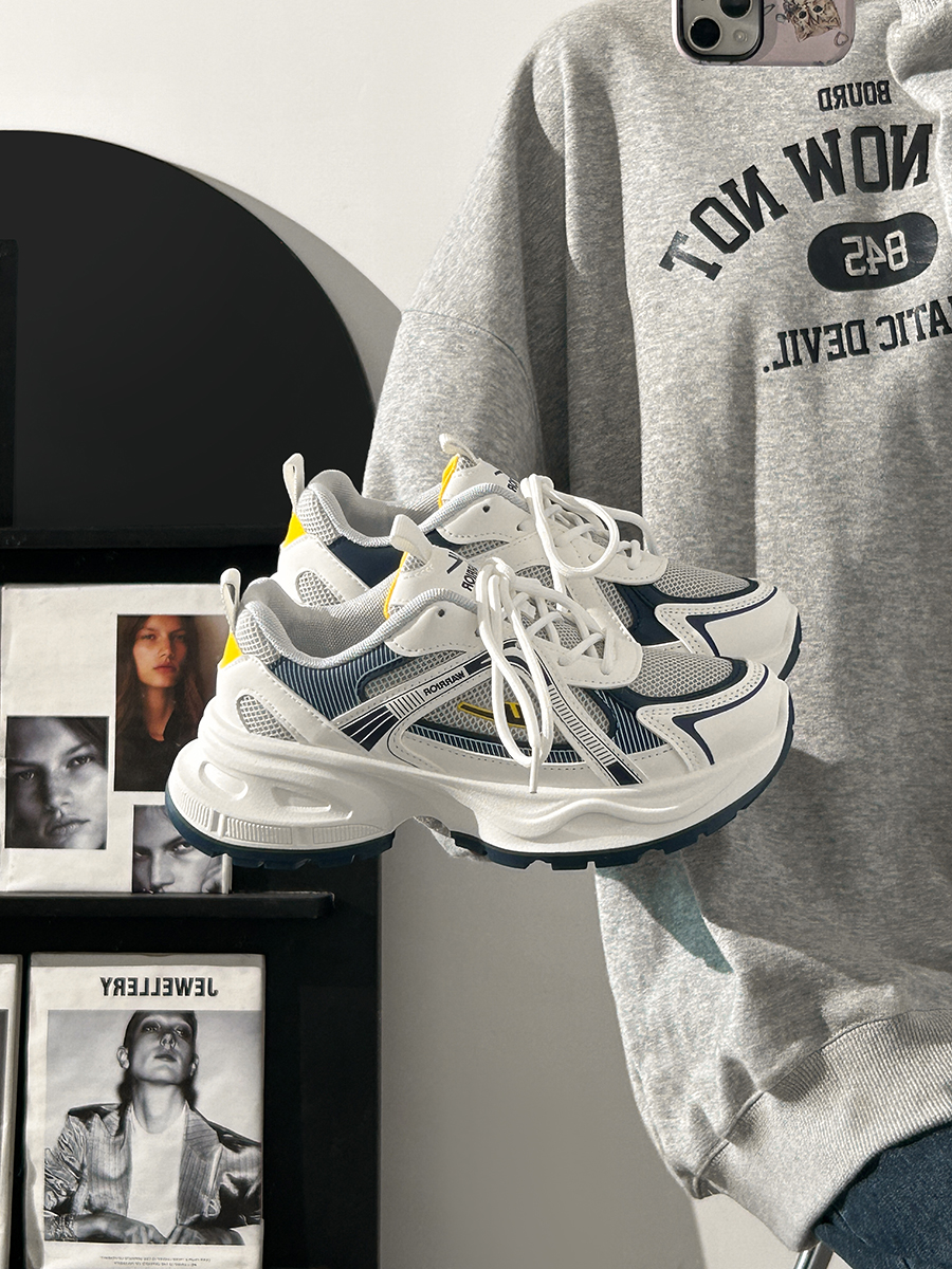 2025 Summer Unisex Height-Increasing Mesh Sports Shoes - Breathable White Dad Sneakers for Couples 2025 Summer Unisex Height-Increasing Mesh Sports Shoes - Breathable White Dad Sneakers for Couples