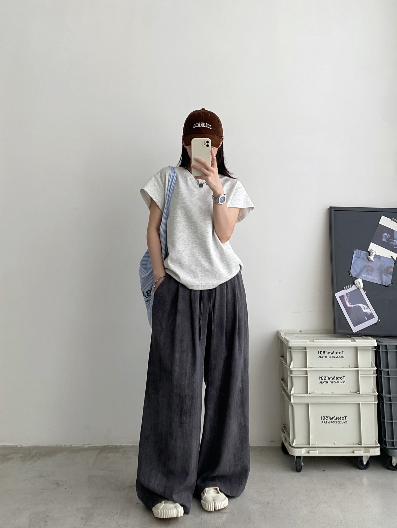 2025 Summer Women's Solid Color Short Sleeve T-Shirt with Small Flying Sleeves - Trendy Loose Slimming American Style 2025 Summer Women's Solid Color Short Sleeve T-Shirt with Small Flying Sleeves - Trendy Loose Slimming American Style