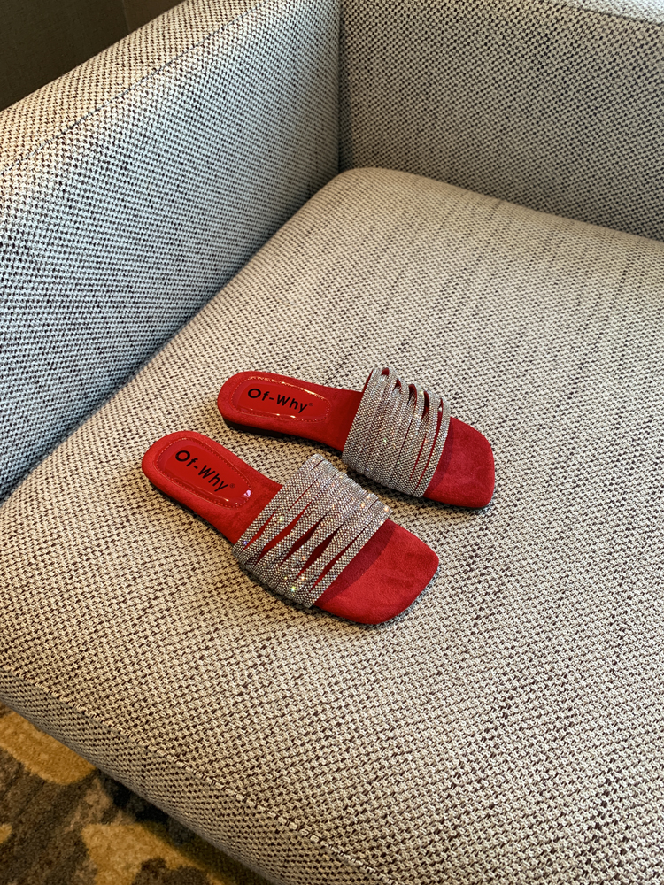 2025 Summer Women's Water Drill One-Word Sandals - Fairy Style Flat Korean Cool Footwear for Outdoor Wear 2025 Summer Women's Water Drill One-Word Sandals - Fairy Style Flat Korean Cool Footwear for Outdoor Wear