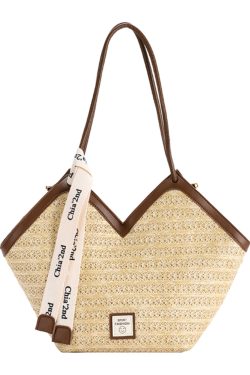 2025 Trendy Retro Hand-Woven Straw Tote Bag for Women - Large Capacity Versatile Shoulder Commuter Bag