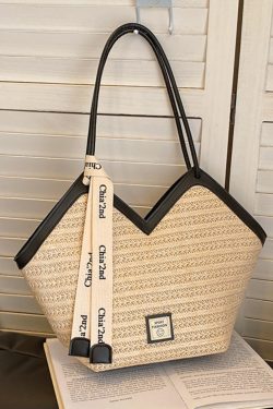 2025 Trendy Retro Hand-Woven Straw Tote Bag for Women - Large Capacity Versatile Shoulder Commuter Bag