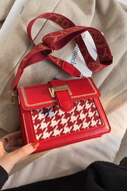 2025 Trendy Women's Small Handbag - Versatile Square Crossbody Bag with Wide Strap for Spring and Summer Fashion