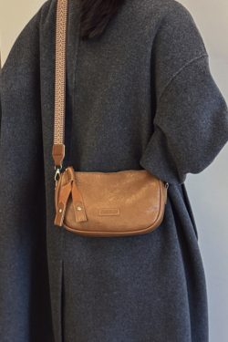 2025 Women's Boston Bag - High-End Baguette Shoulder Bag with Trendy Wide Strap - Chic Crossbody Small Pillow Bag