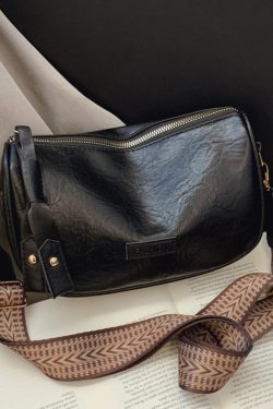 2025 Women's Boston Bag - High-End Baguette Shoulder Bag with Trendy Wide Strap - Chic Crossbody Small Pillow Bag