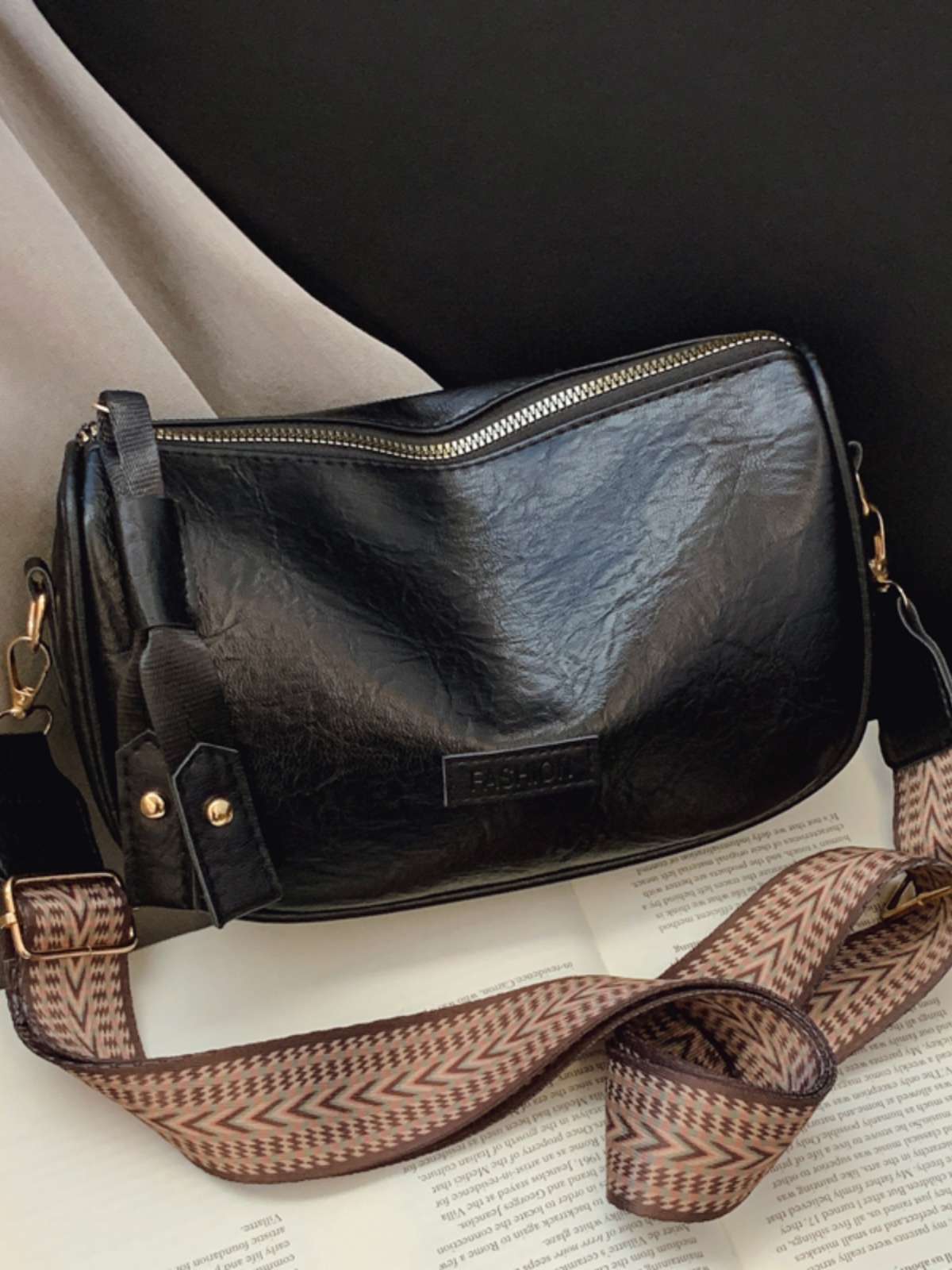 2025 Women's Boston Bag - High-End Baguette Shoulder Bag with Trendy Wide Strap - Chic Crossbody Small Pillow Bag 2025 Women's Boston Bag - High-End Baguette Shoulder Bag with Trendy Wide Strap - Chic Crossbody Small Pillow Bag