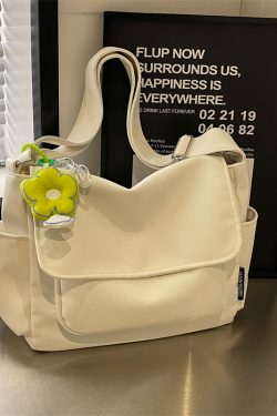 2025 Women's Canvas Single Shoulder Bag - Casual Korean Style Crossbody for College Commuting - Fresh Look