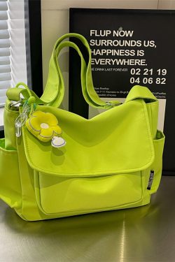 2025 Women's Canvas Single Shoulder Bag - Casual Korean Style Crossbody for College Commuting - Fresh Look