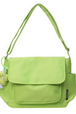 2025 Women's Canvas Single Shoulder Bag - Casual Korean Style Crossbody for College Commuting - Fresh Look