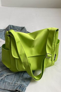 2025 Women's Canvas Single Shoulder Bag - Casual Korean Style Crossbody for College Commuting - Fresh Look