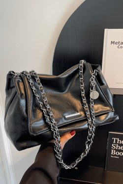 2025 Women's Casual Chain Tote Bag - Large Capacity Underarm Shoulder Crossbody Bag for Everyday Fashion