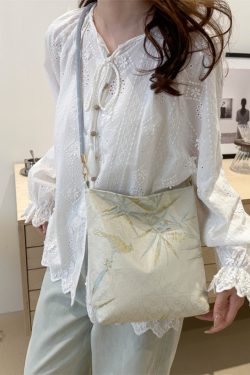 2025 Women's Chinese-Style Bucket Bag - Versatile Casual Shoulder Bag with Large Capacity for Commuting and Everyday Use