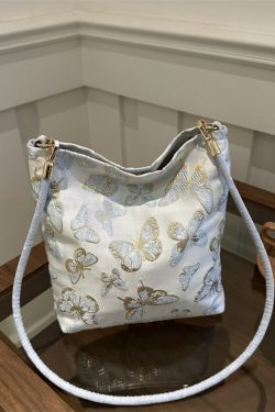 2025 Women's Chinese-Style Bucket Bag - Versatile Casual Shoulder Bag with Large Capacity for Commuting and Everyday Use