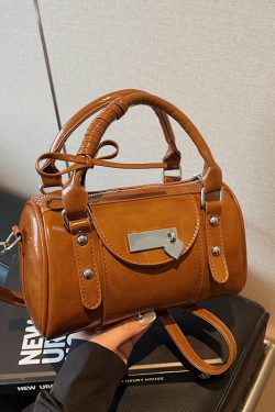 2025 Women's High-End Ballet Bowling Bag - Sweet Cool Crossbody Boston Handbag for Chic Fashion Style