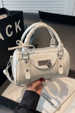 2025 Women's High-End Ballet Bowling Bag - Sweet Cool Crossbody Boston Handbag for Chic Fashion Style