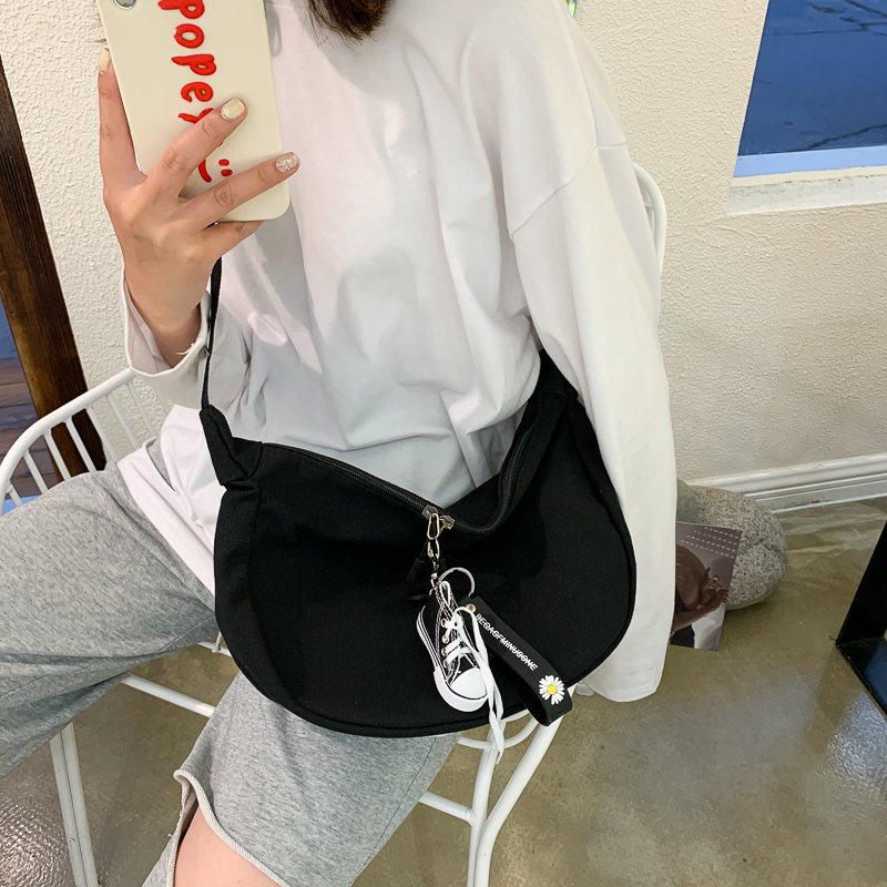 2025 Women's Large Capacity Canvas Shoulder Crossbody Bag - Solid Color Versatile Casual Style 2025 Women's Large Capacity Canvas Shoulder Crossbody Bag - Solid Color Versatile Casual Style