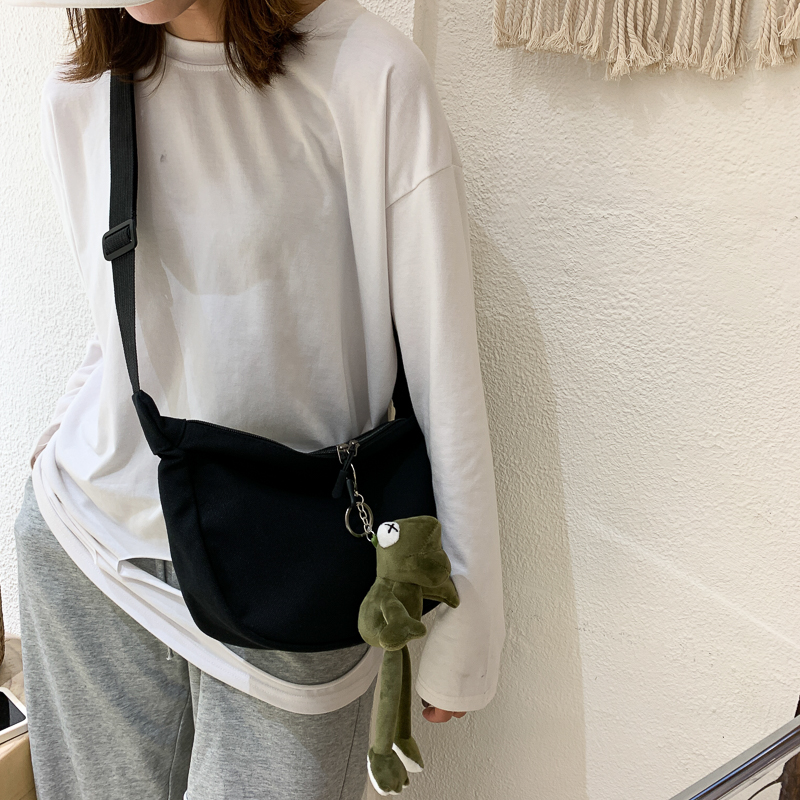 2025 Women's Large Capacity Canvas Shoulder Crossbody Bag - Solid Color Versatile Casual Style 2025 Women's Large Capacity Canvas Shoulder Crossbody Bag - Solid Color Versatile Casual Style