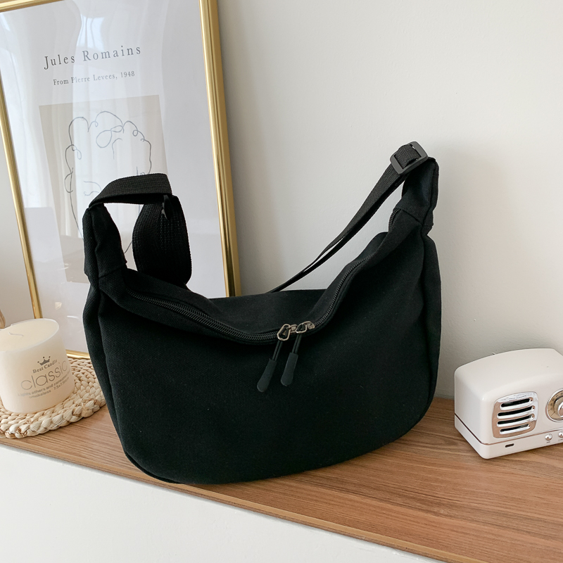 2025 Women's Large Capacity Canvas Shoulder Crossbody Bag - Solid Color Versatile Casual Style 2025 Women's Large Capacity Canvas Shoulder Crossbody Bag - Solid Color Versatile Casual Style