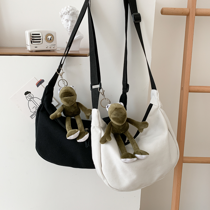 2025 Women's Large Capacity Canvas Shoulder Crossbody Bag - Solid Color Versatile Casual Style 2025 Women's Large Capacity Canvas Shoulder Crossbody Bag - Solid Color Versatile Casual Style