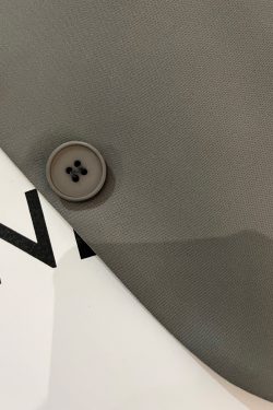 2025 Women's Vintage Short Blazer - Summer Thin Gray Textured Suit Jacket, Stylish High-Quality Fashion