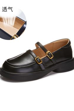 3.2 cm Soft Sole Genuine Leather Mary Jane Shoes for Women - Italian Style Comfortable Spring Footwear