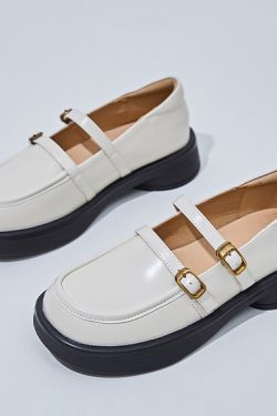 3.2 cm Soft Sole Genuine Leather Mary Jane Shoes for Women - Italian Style Comfortable Spring Footwear