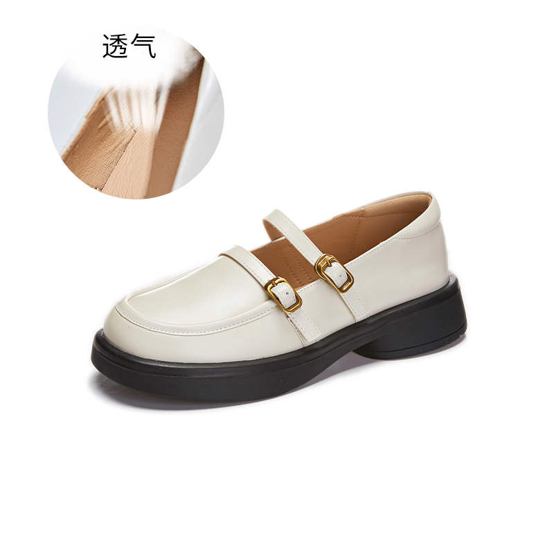 3.2 cm Soft Sole Genuine Leather Mary Jane Shoes for Women - Italian Style Comfortable Spring Footwear 3.2 cm Soft Sole Genuine Leather Mary Jane Shoes for Women - Italian Style Comfortable Spring Footwear