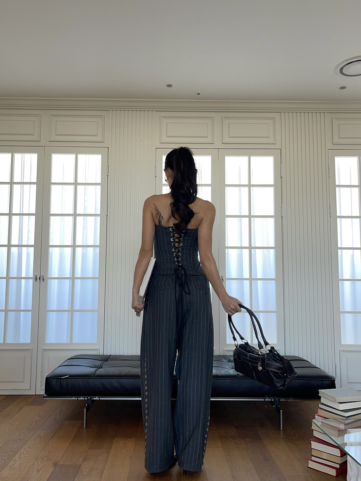 40% Wool High-Quality Bra and Trousers Set - Chic, Comfortable Loungewear for Everyday Style 40% Wool High-Quality Bra and Trousers Set - Chic, Comfortable Loungewear for Everyday Style