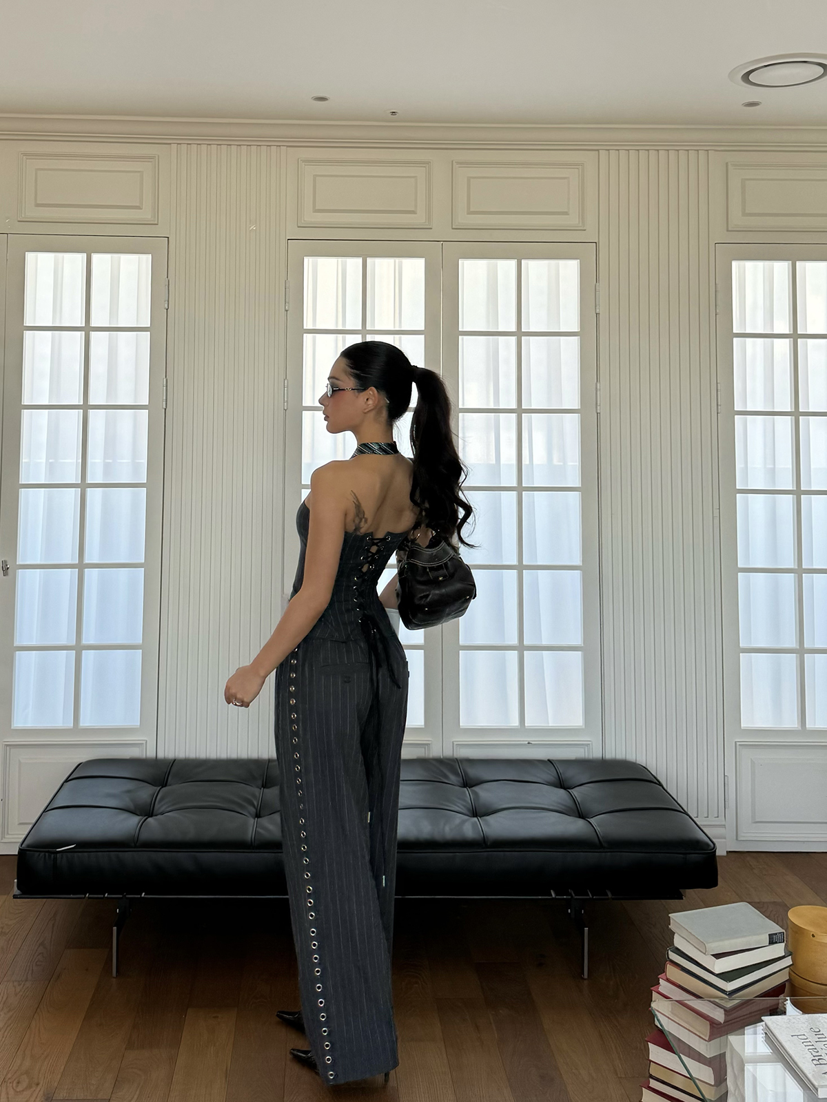 40% Wool High-Quality Bra and Trousers Set - Chic, Comfortable Loungewear for Everyday Style 40% Wool High-Quality Bra and Trousers Set - Chic, Comfortable Loungewear for Everyday Style