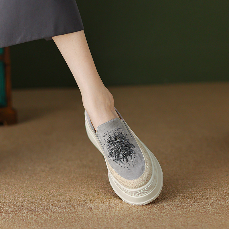 6 cm Thick-Soled Slip-On Loafers for Women - Italian-Style Genuine Leather Soft Sole Comfortable Footwear 6 cm Thick-Soled Slip-On Loafers for Women - Italian-Style Genuine Leather Soft Sole Comfortable Footwear