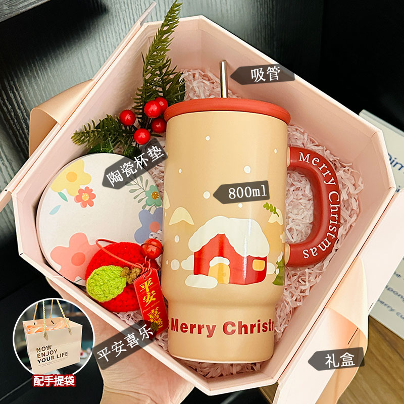 800ml Ceramic Straight Body Mug - Extra Large Capacity, Aesthetic Design, Perfect Gift for Girls and Friends, Stylish Straw Water Cup 800ml Ceramic Straight Body Mug - Extra Large Capacity, Aesthetic Design, Perfect Gift for Girls and Friends, Stylish Straw Water Cup