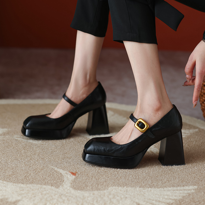 9 cm Italian-Style Soft-Soled Flats in First-Layer Cowhide - Comfortable Shallow Mouth Design for Everyday Wear 9 cm Italian-Style Soft-Soled Flats in First-Layer Cowhide - Comfortable Shallow Mouth Design for Everyday Wear