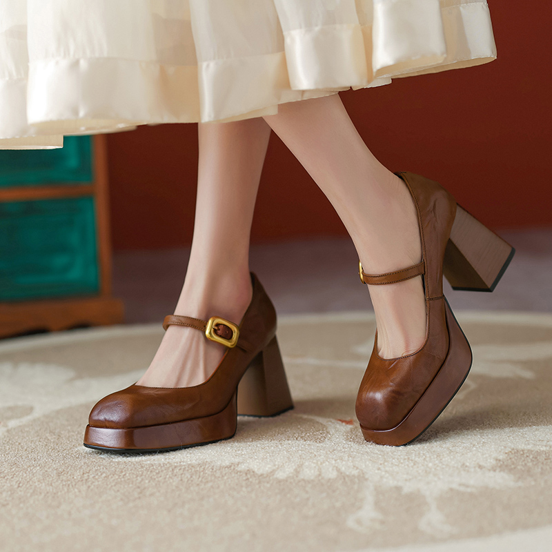 9 cm Italian-Style Soft-Soled Flats in First-Layer Cowhide - Comfortable Shallow Mouth Design for Everyday Wear 9 cm Italian-Style Soft-Soled Flats in First-Layer Cowhide - Comfortable Shallow Mouth Design for Everyday Wear