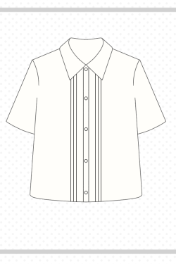 Accordion Pleated Long Sleeve & Short Sleeve JK Shirt Set - Basic Student Uniform for Women, Spring Autumn College Style