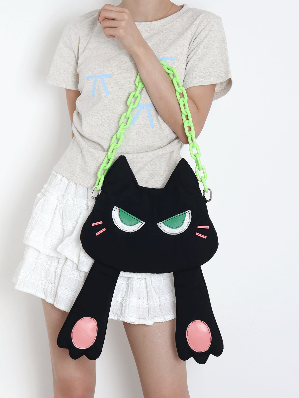 Adorable Plush Little Black Cat Crossbody Bag - Soft Autumn Collection, Cute Student Shoulder Bag for Niche Style Lovers Adorable Plush Little Black Cat Crossbody Bag - Soft Autumn Collection, Cute Student Shoulder Bag for Niche Style Lovers