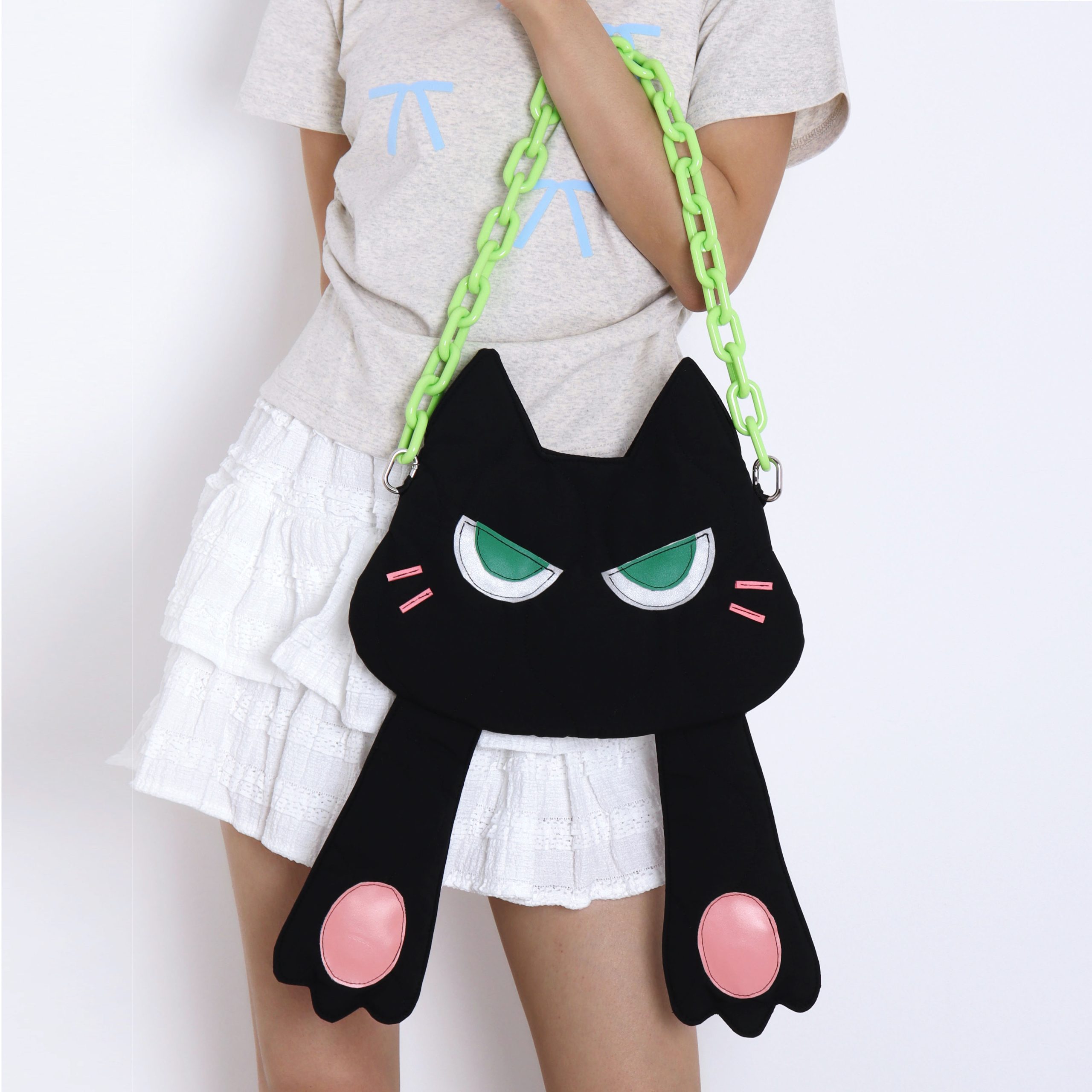 Adorable Plush Little Black Cat Crossbody Bag - Soft Autumn Collection, Cute Student Shoulder Bag for Niche Style Lovers Adorable Plush Little Black Cat Crossbody Bag - Soft Autumn Collection, Cute Student Shoulder Bag for Niche Style Lovers