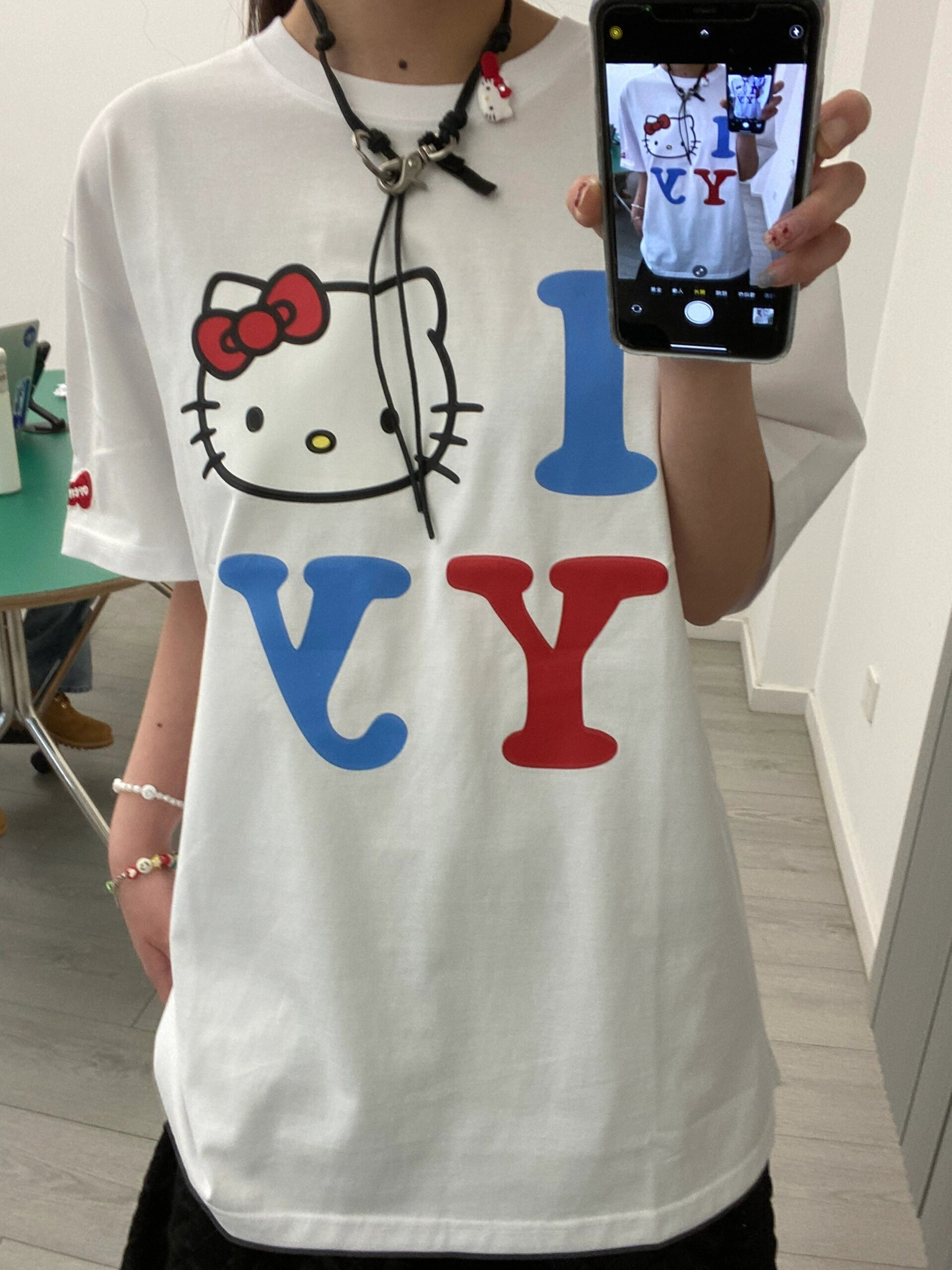 Age-Reducing Cute Kitty Print Heavyweight Cotton Short Sleeve T-Shirt - Irresistible Korean Niche Design Age-Reducing Cute Kitty Print Heavyweight Cotton Short Sleeve T-Shirt - Irresistible Korean Niche Design