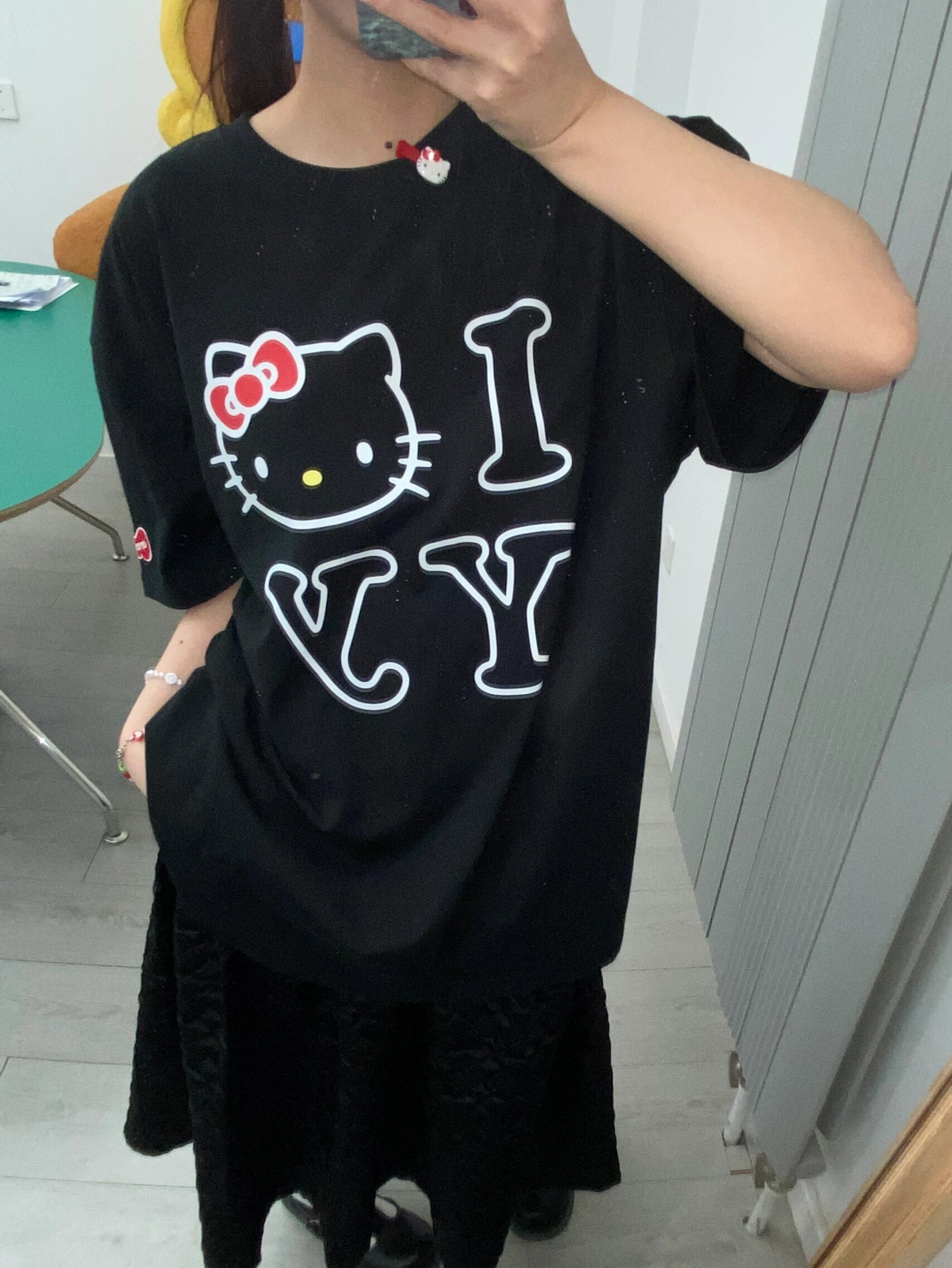 Age-Reducing Cute Kitty Print Heavyweight Cotton Short Sleeve T-Shirt - Irresistible Korean Niche Design Age-Reducing Cute Kitty Print Heavyweight Cotton Short Sleeve T-Shirt - Irresistible Korean Niche Design