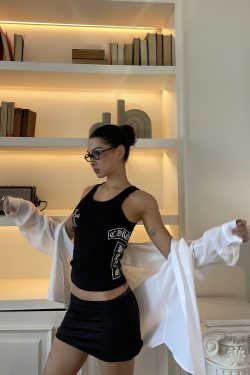 Airy White Shirt and Black Mini Low-Waist Skirt Set - Stylish Girl Outfit, Y2K Fashion, Trendy Summer Look