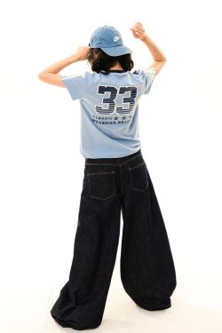 American College Style Printed Short-Sleeve T-Shirt for Women - Summer Slim-Fit Three-Stripe Sports Top