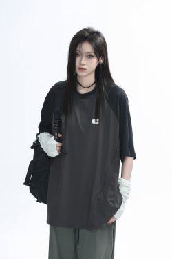 American Quick-Dry Oversized Women's Sports T-Shirt, Loose-Fitting Raglan Half-Sleeve for Summer, Casual Outdoor Style